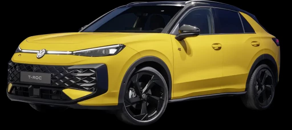 Volkswagen T-Cross d'occasion vue de trois-quarts avant